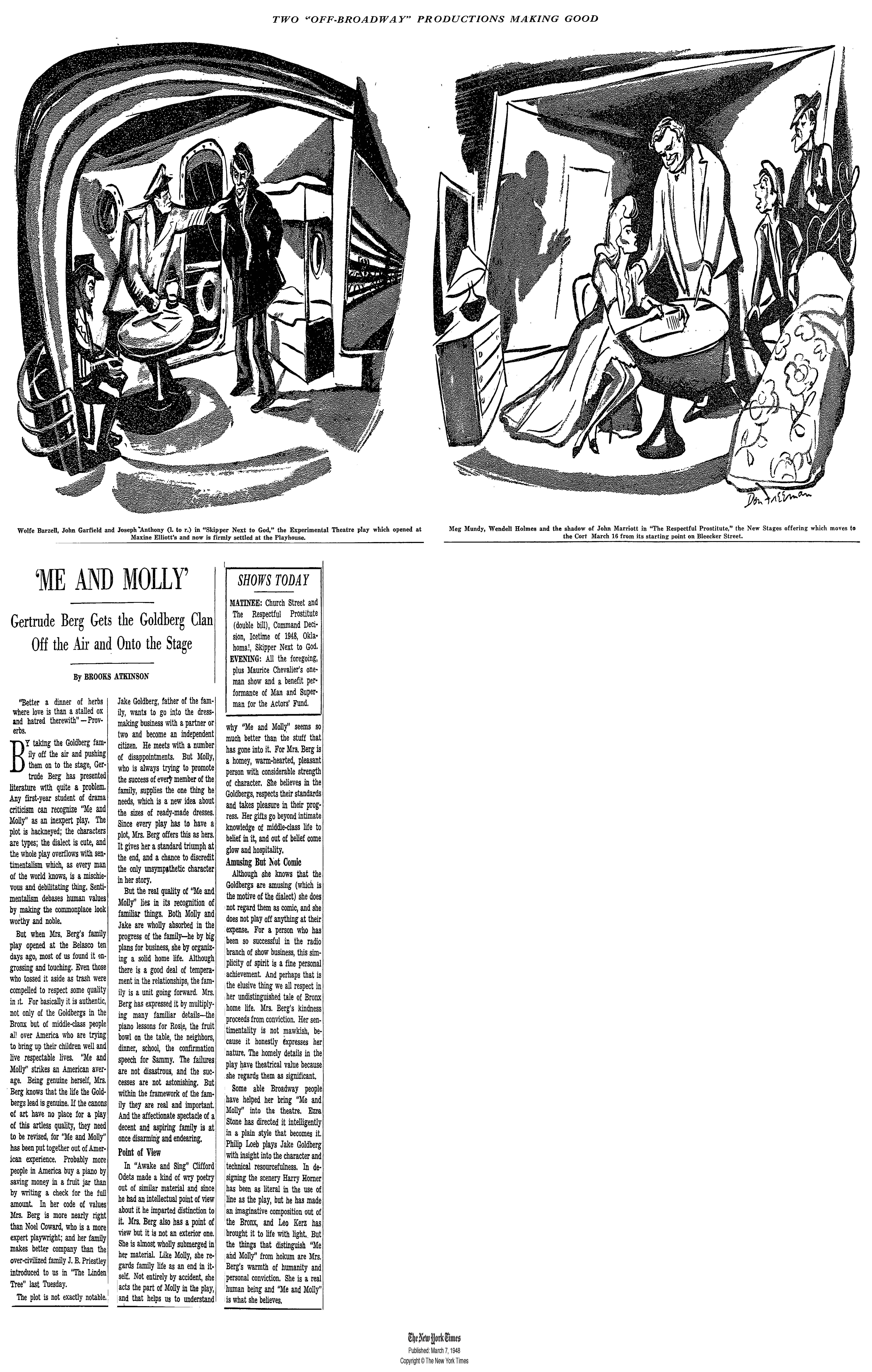 New York Times, March 7, 1948