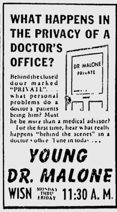 Ad for Young Dr. Malone
