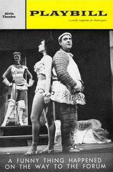 Playbill for "A Funny Thing Happened on the Way to the Forum"