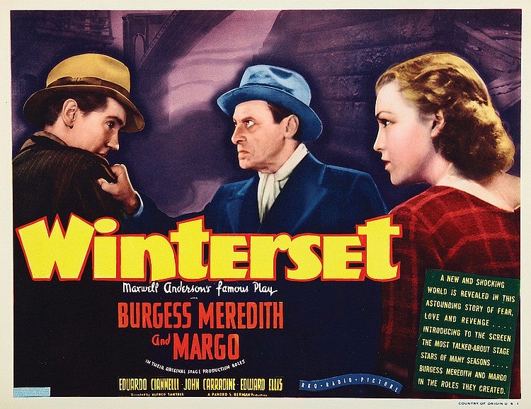 Poster for Winterset (1936)