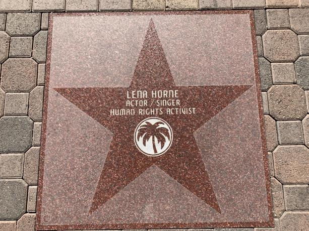Lena Horne's star in Palm Springs
